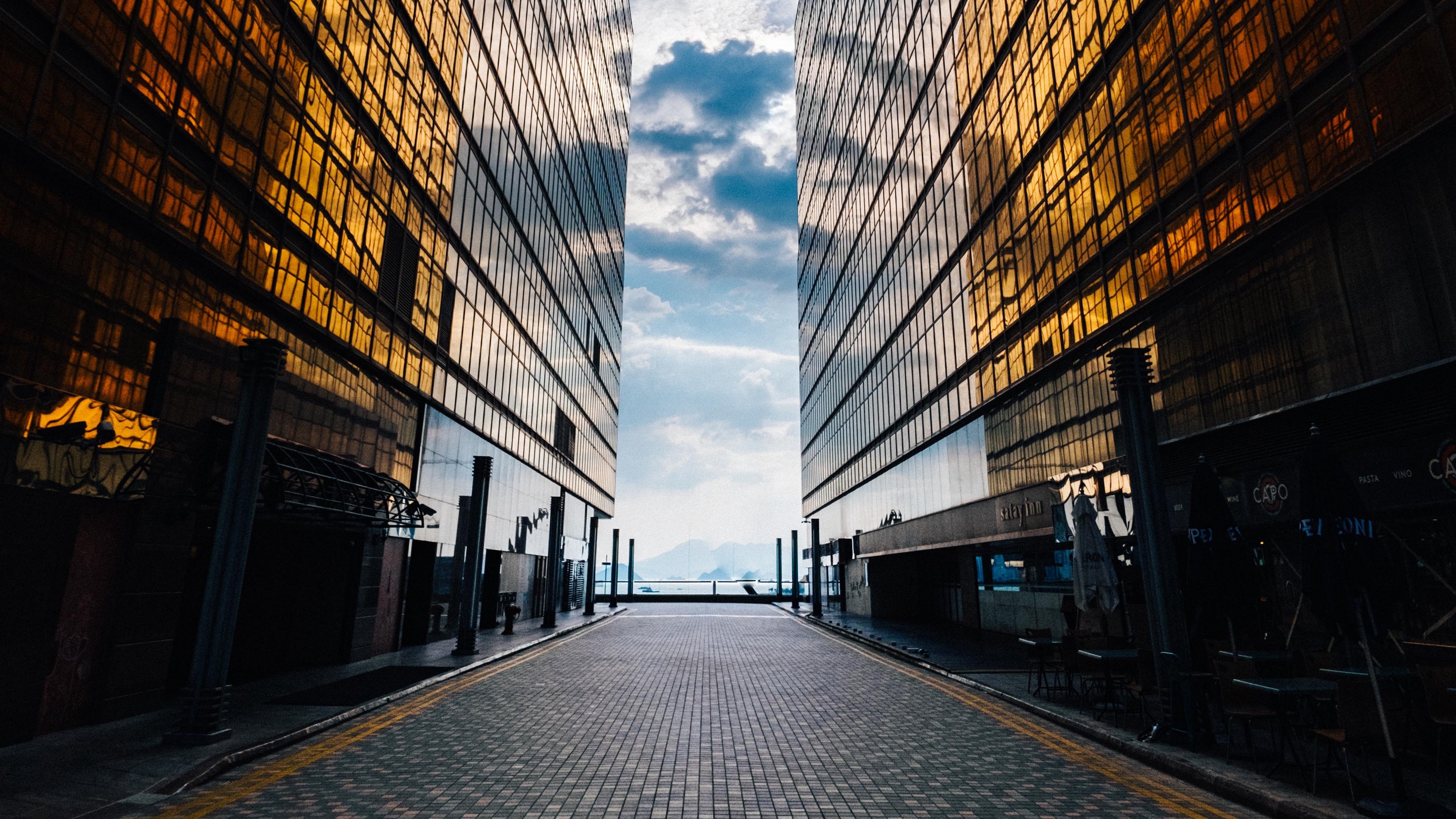  4K  Buildings  Facade Glass Wallpaper  3840x2160 