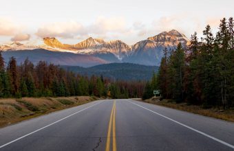 4K Road Mountains Forest Wallpaper 3840x2160 340x220