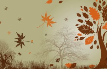 Autumn Abstract Wallpaper 1920x1080 340x220