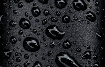 Black Water Droplets iPhone 7 Wallpaper 750x1334 340x220