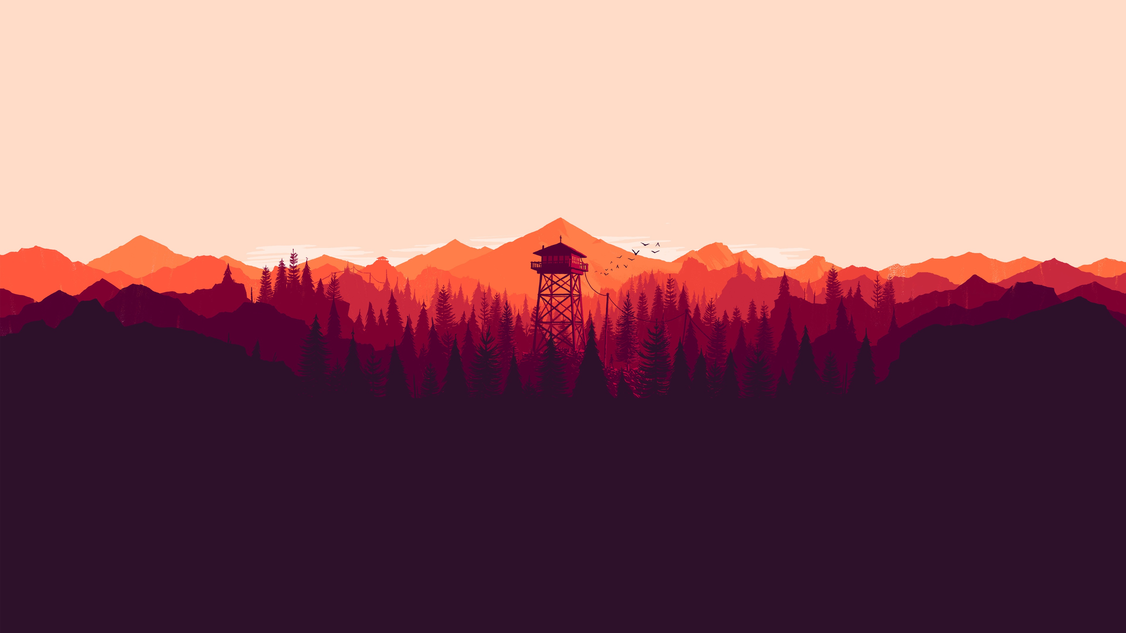 Firewatch Wallpaper 4K Phone