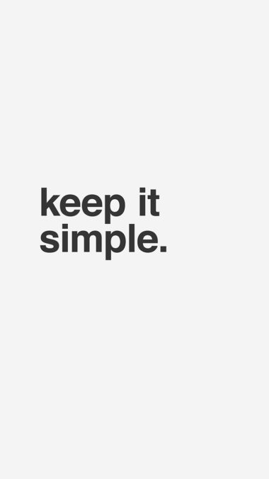 Keep it Simple White iPhone 7 Wallpaper
