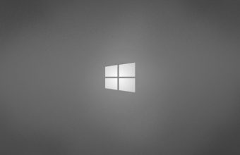 Minimalistic Gray Grey Operating Systems Windows Logo Windows Wallpaper 1920x1080 340x220
