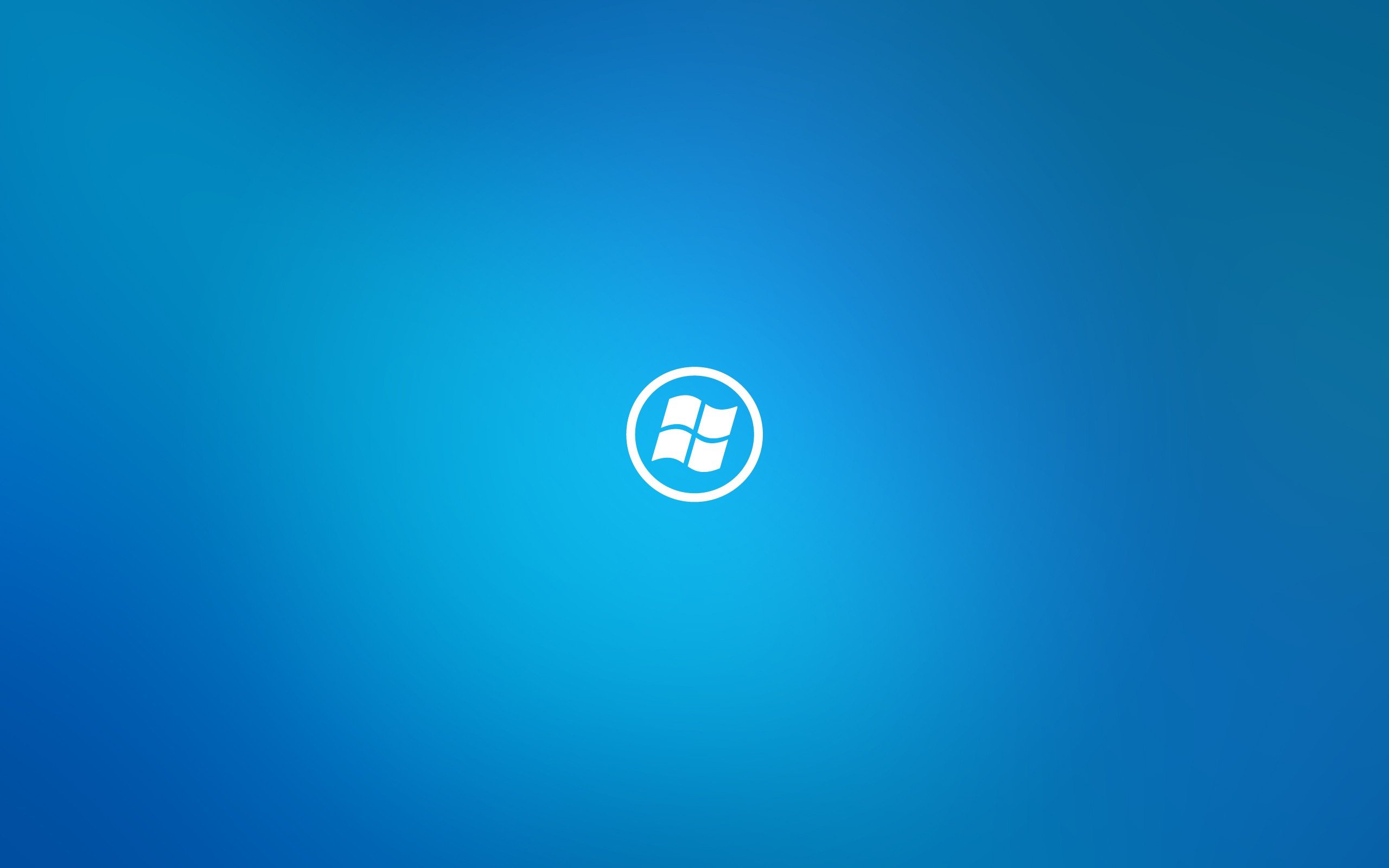 Minimalistic Microsoft Windows Sky Blue Wallpaper 2560x1600