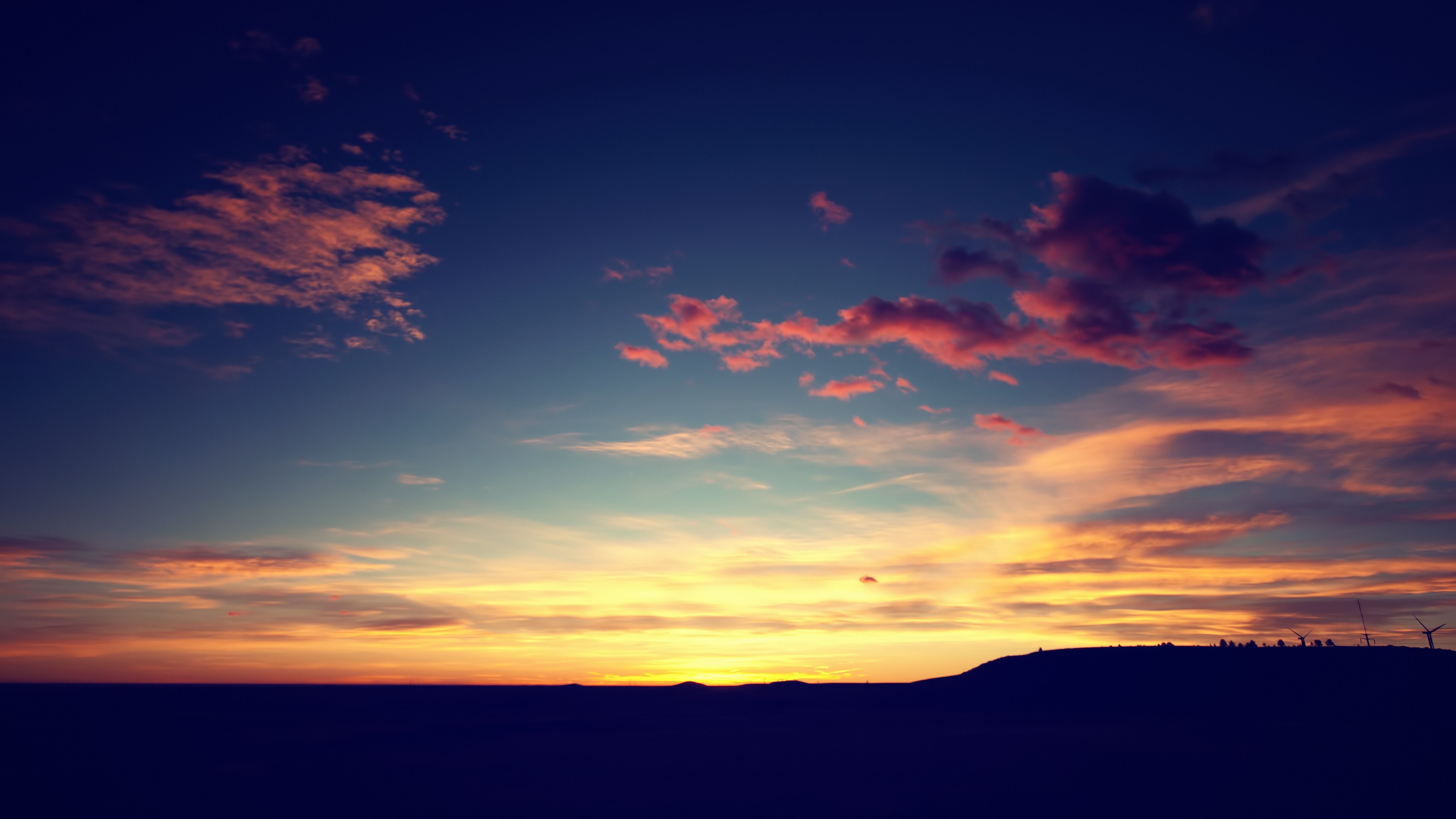 Sunset Sky 4K Ultra HD Wallpaper 3840x2160