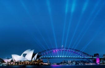 Sydney Opera House At Dusk Wallpaper 1600x1200 340x220