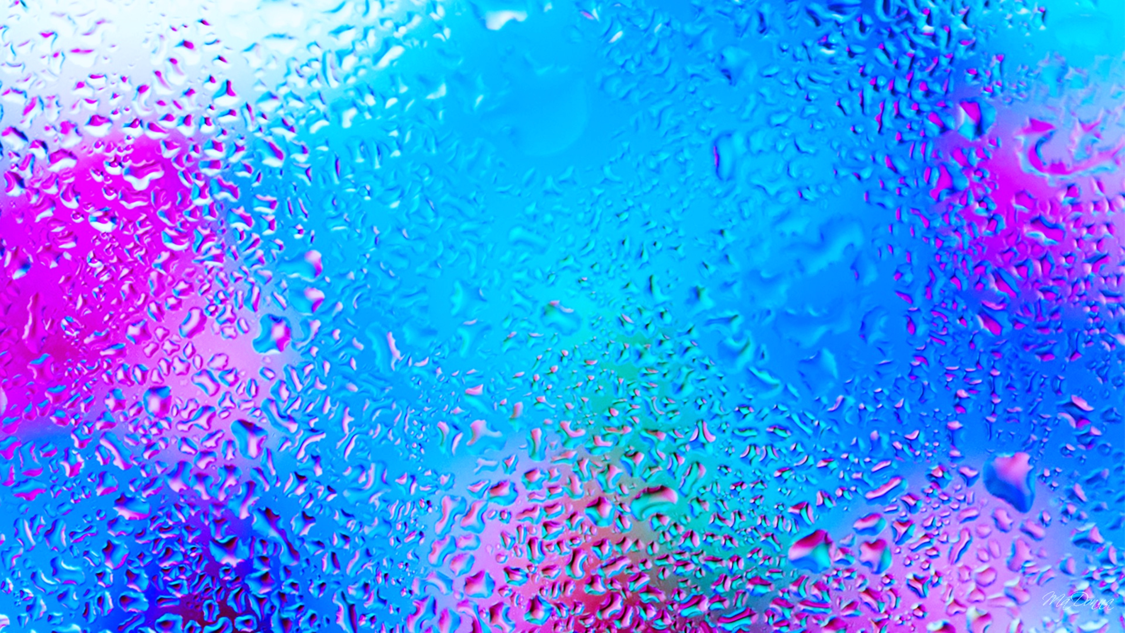 Waterdrops Bright HD Desktop Background