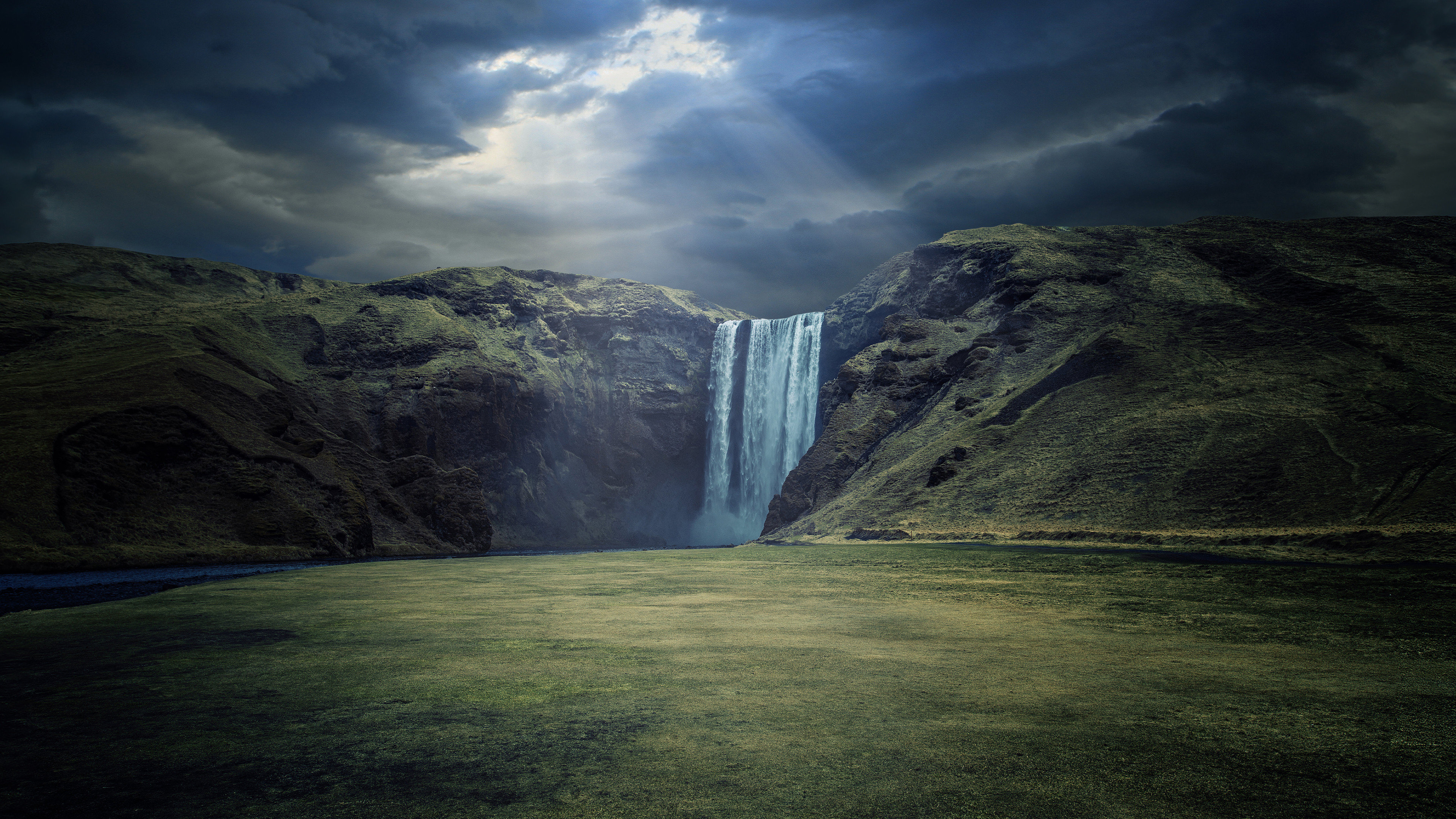 Waterfall Landscape 4K Ultra HD Wallpaper 3840x2160