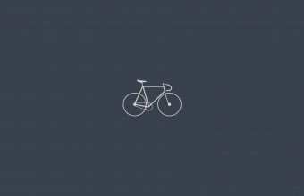 Bicycle Minimalism Gray Wallpaper 1920x1080 340x220