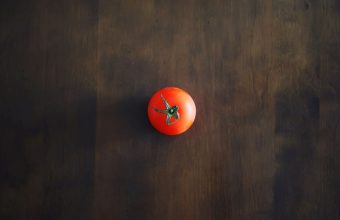 Minimalism Tomato Red Table Wallpaper 1920x1080 340x220