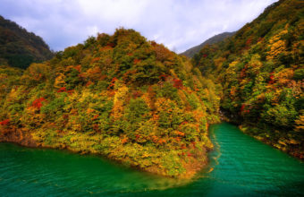 Mountains Japan Fall Forest Lake Autumn Wallpaper 2560x1600 340x220