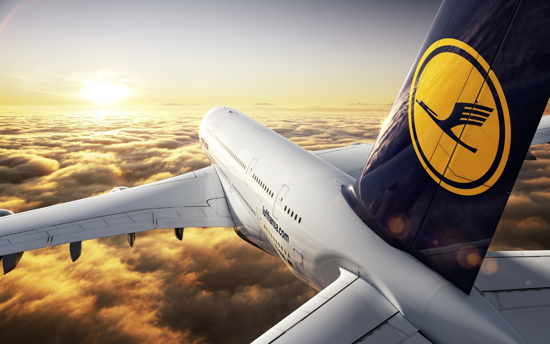 Самолет Airbus A380 Lufthansa люфтганза скачать