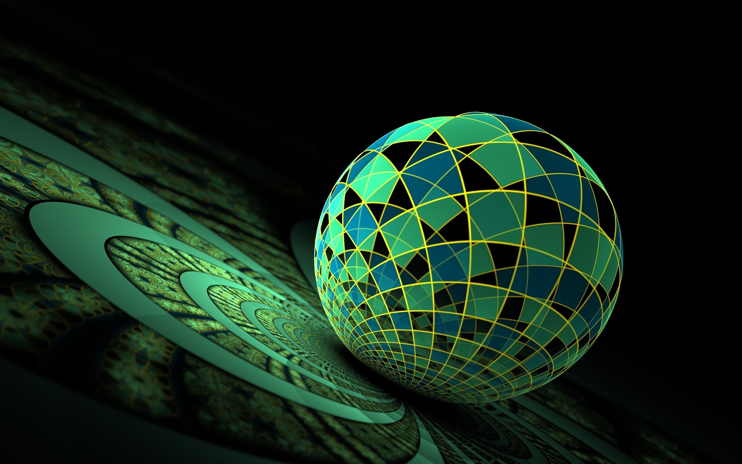 графика абстракция 3D шар бесплатно