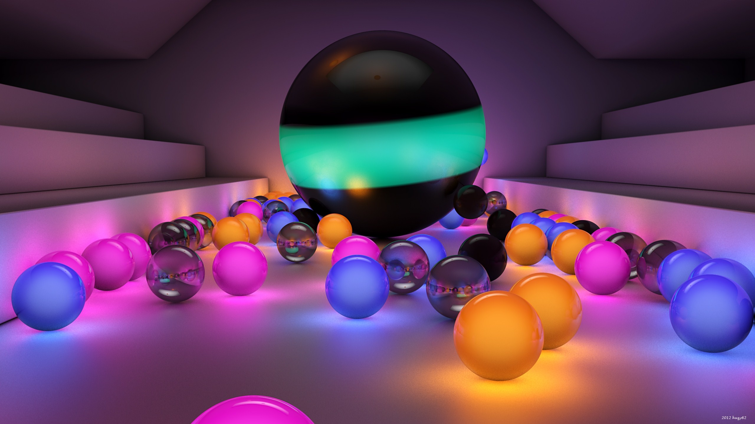 Balls Size Background 2560 X 1440