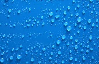 Drops Blue Background Surface 1920 x 1200 340x220