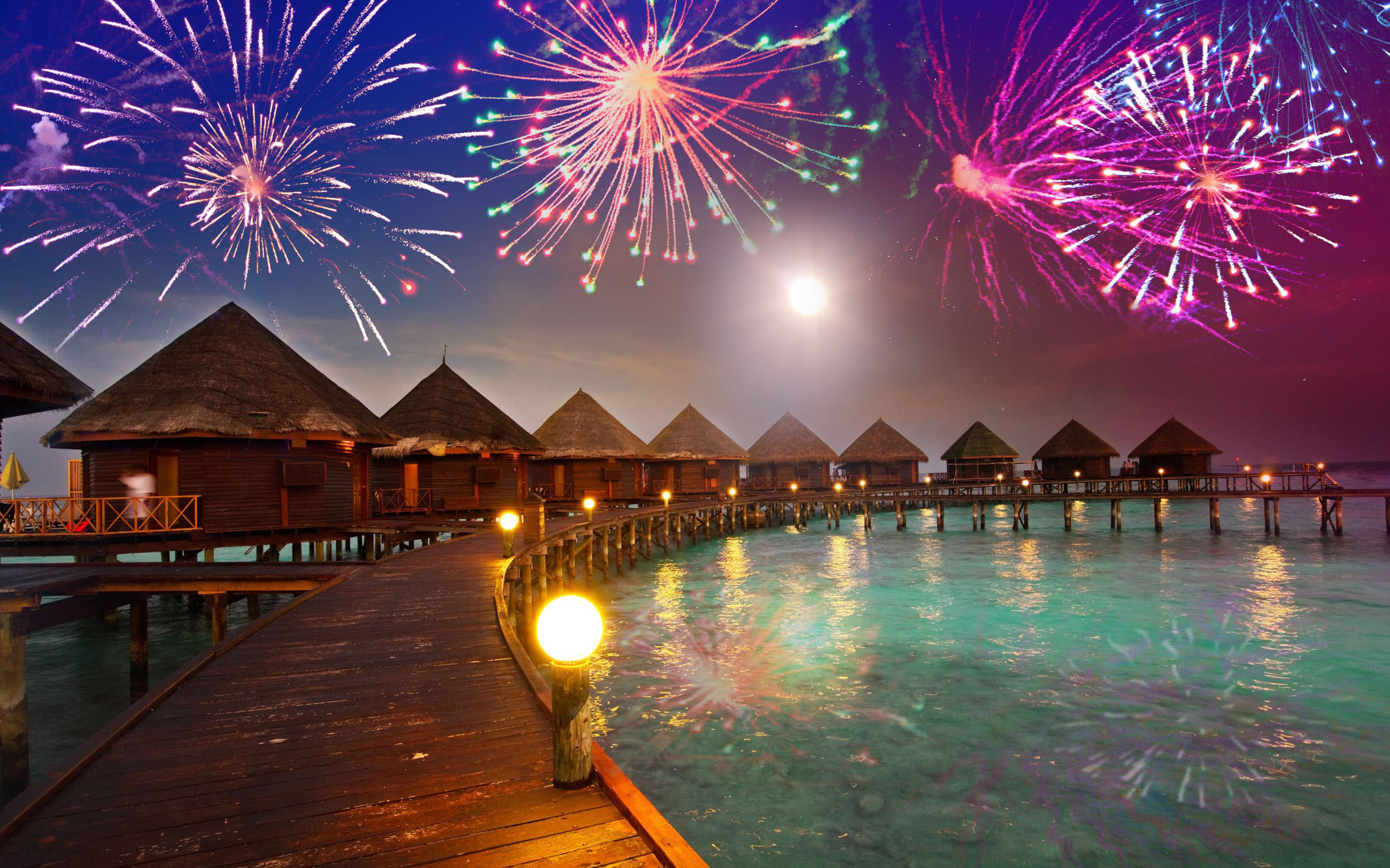 Fireworks Backgrounds 31 X 1800
