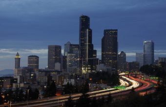 Seattle Skyline Night 1440 x 900 340x220