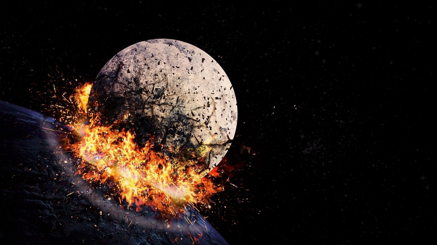 Space Hit Explosion - [1440 x 810]