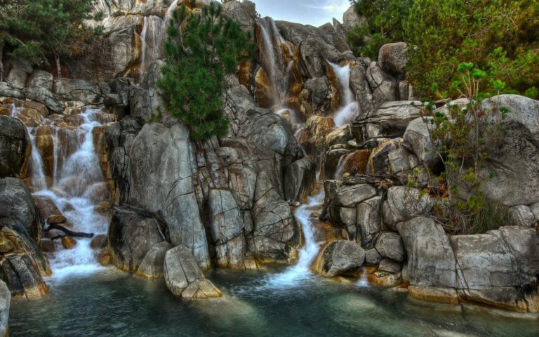 Waterfall Rocks River 1440 x 900 768x480