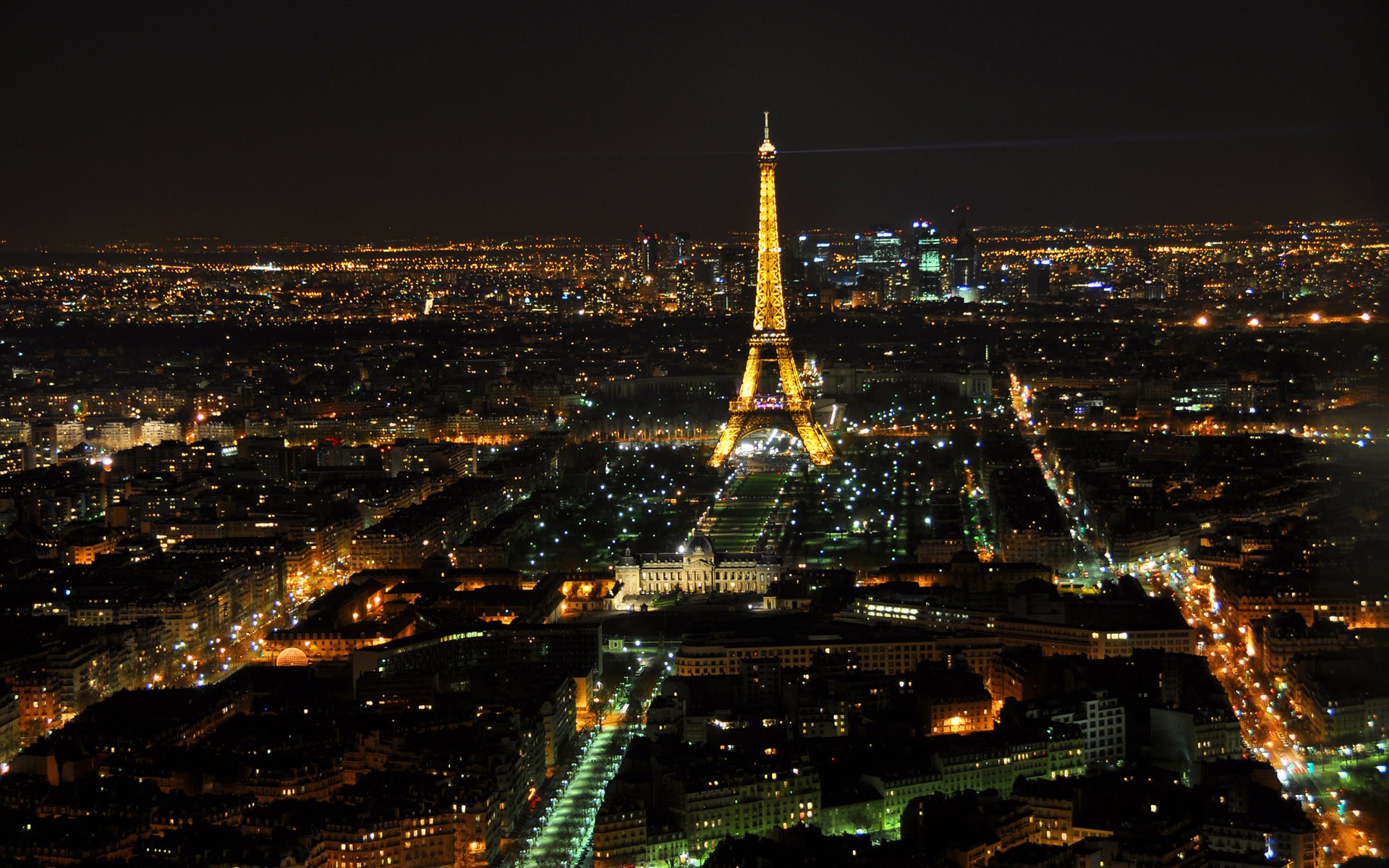 париж эйфелева башня река свет вечер огни франция скачать