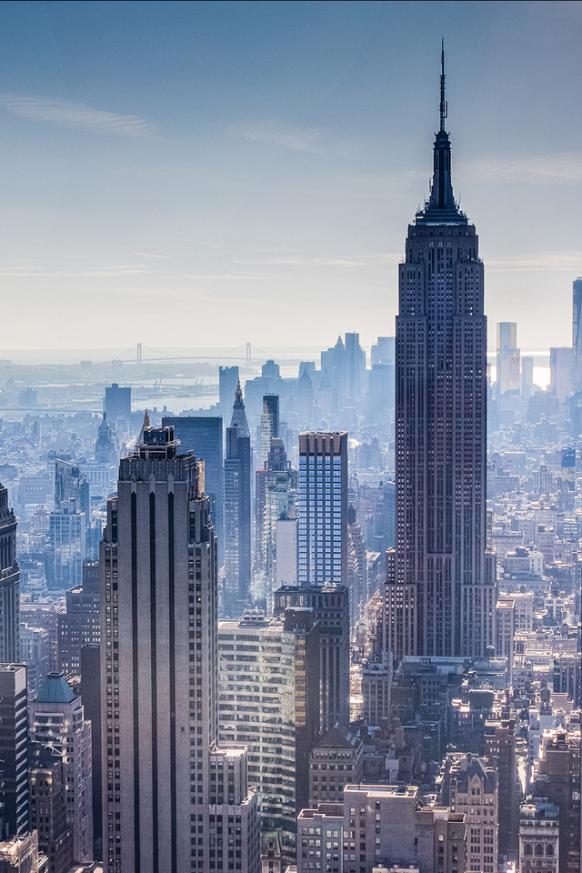 City Buildings Skyscraper View L3 Wallpaper - [640 x 960]