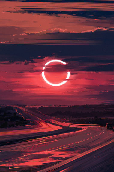 Cloud Eclipse Evening Moon Ut Wallpaper 640 x 960 380x570