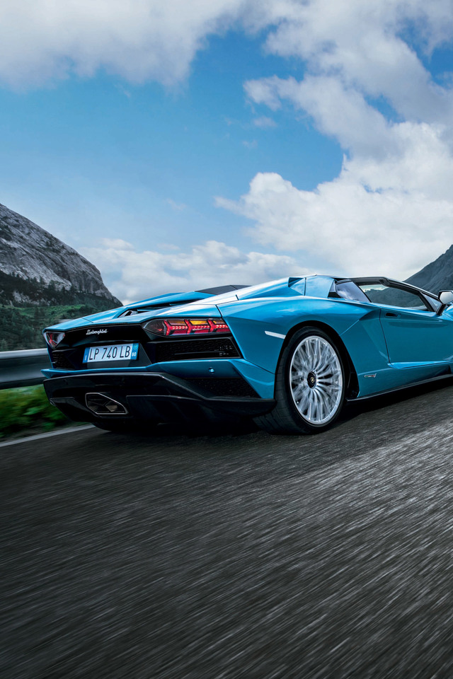 Lamborghini Aventador S Roadster 2017 Kv Wallpaper 640 X 960