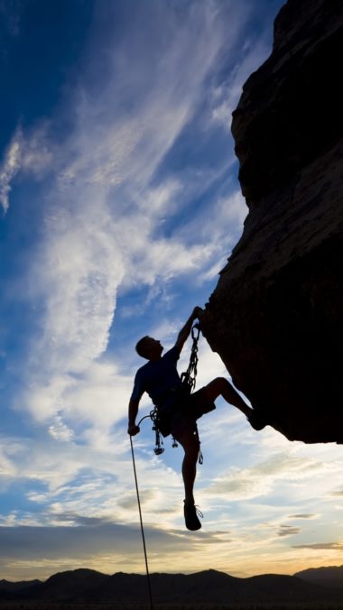 Climber Extreme Silhouette Climbing Rock 380x676
