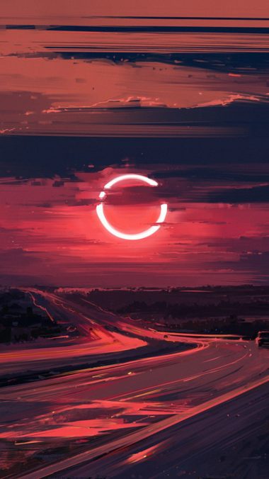 Cloud Eclipse Evening Moon Ut Wallpaper 1080x1920 380x676