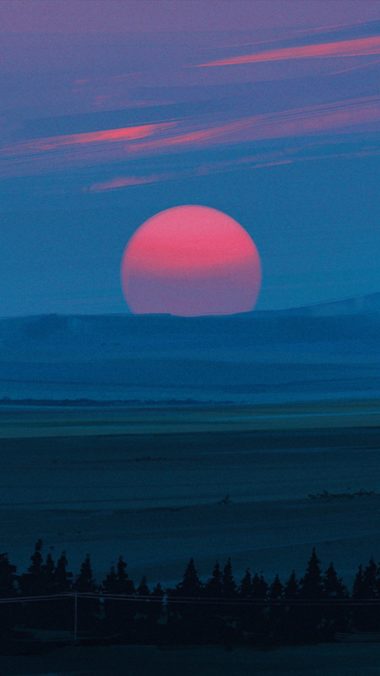 Cold Red Light Sunset Kg Wallpaper 1080x1920 380x676