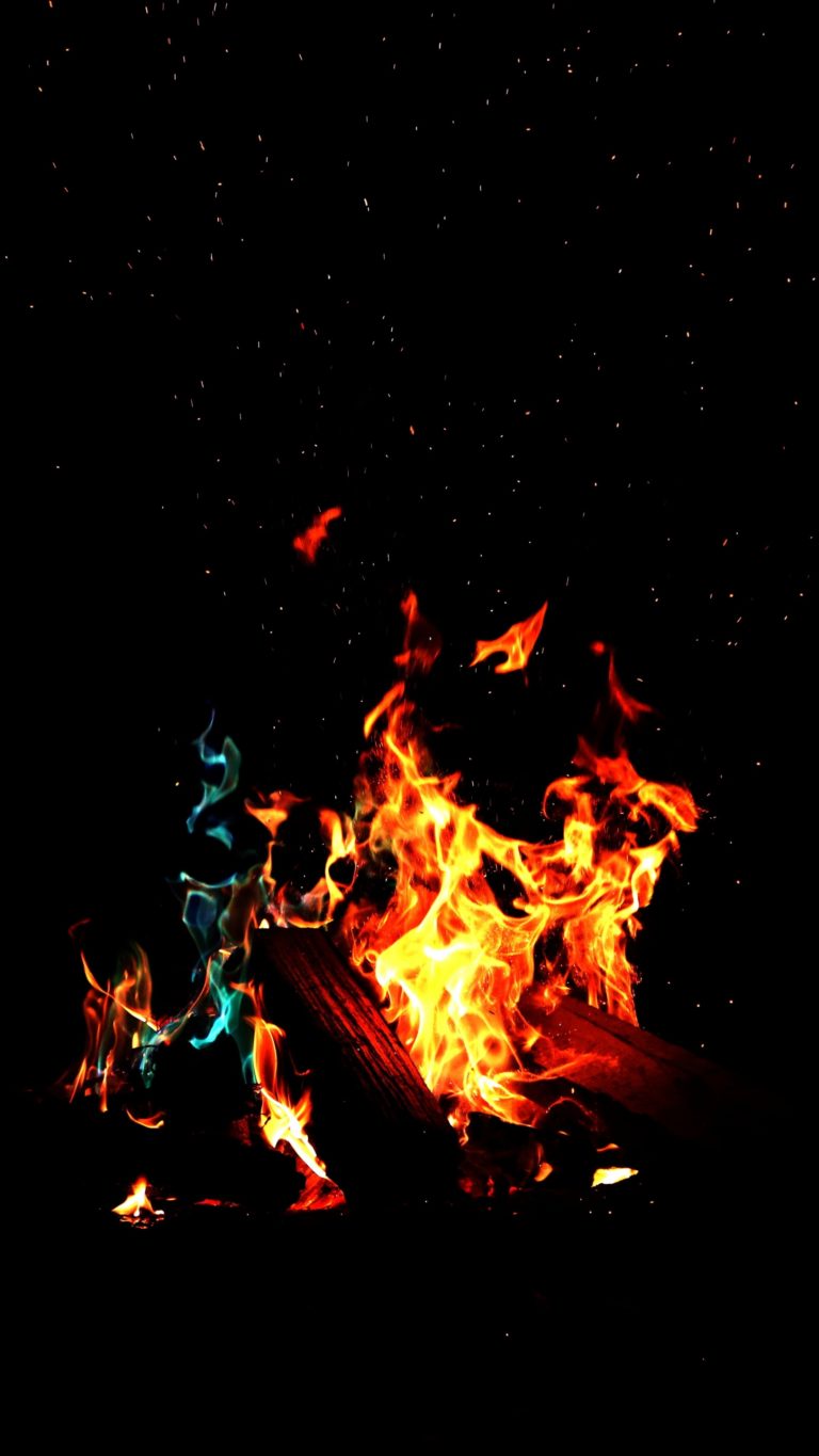  Fire  Flame Dark Wallpaper  2160x3840 