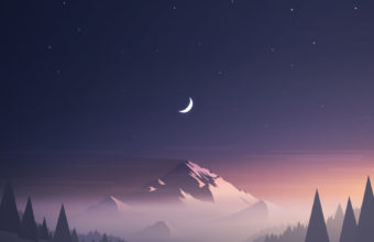 Mountains Night Wide Wallpaper - [1080x1920]