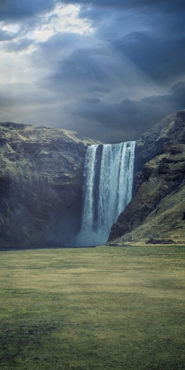 Waterfall Landscape Ultra HD Wallpaper 1080x2160 380x760