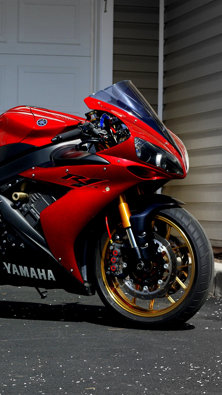 Yamaha R1 Red Sportbike