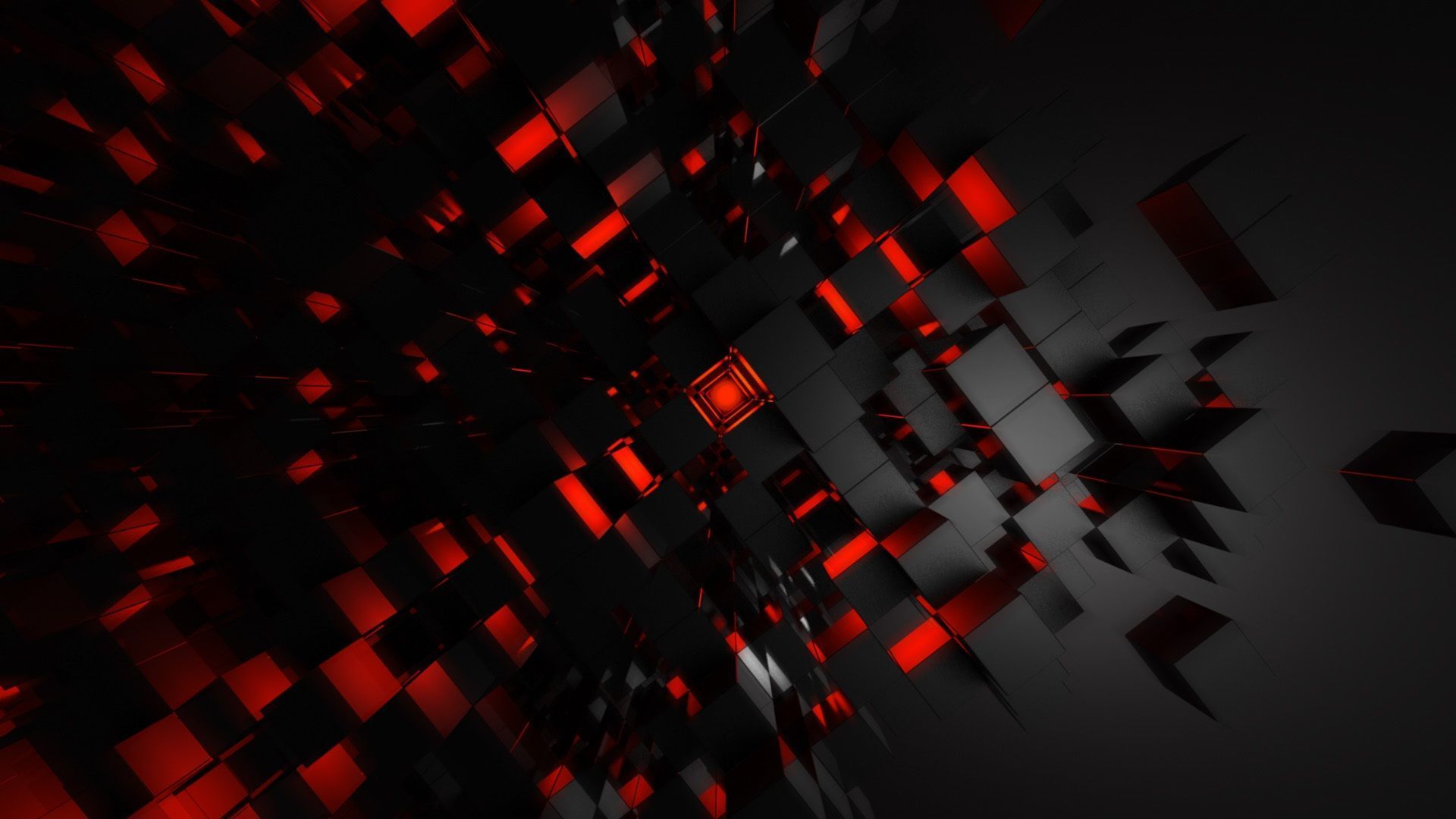 Black And Red Abstract Wallpaper 21 - 1920x1080