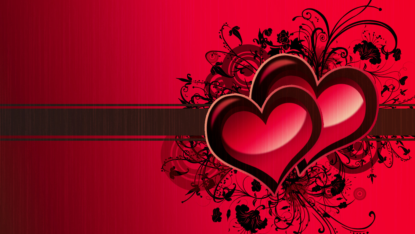 Love Heart Wallpaper 05 - [1360x768]