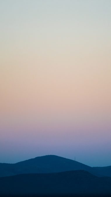 Mountains Sky Horizon Sunset Wallpaper 1440x2560 380x676