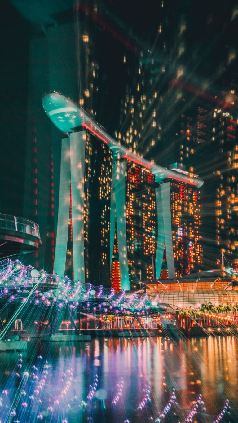 singapore night building wallpaper 1440x2560 cool background photos
