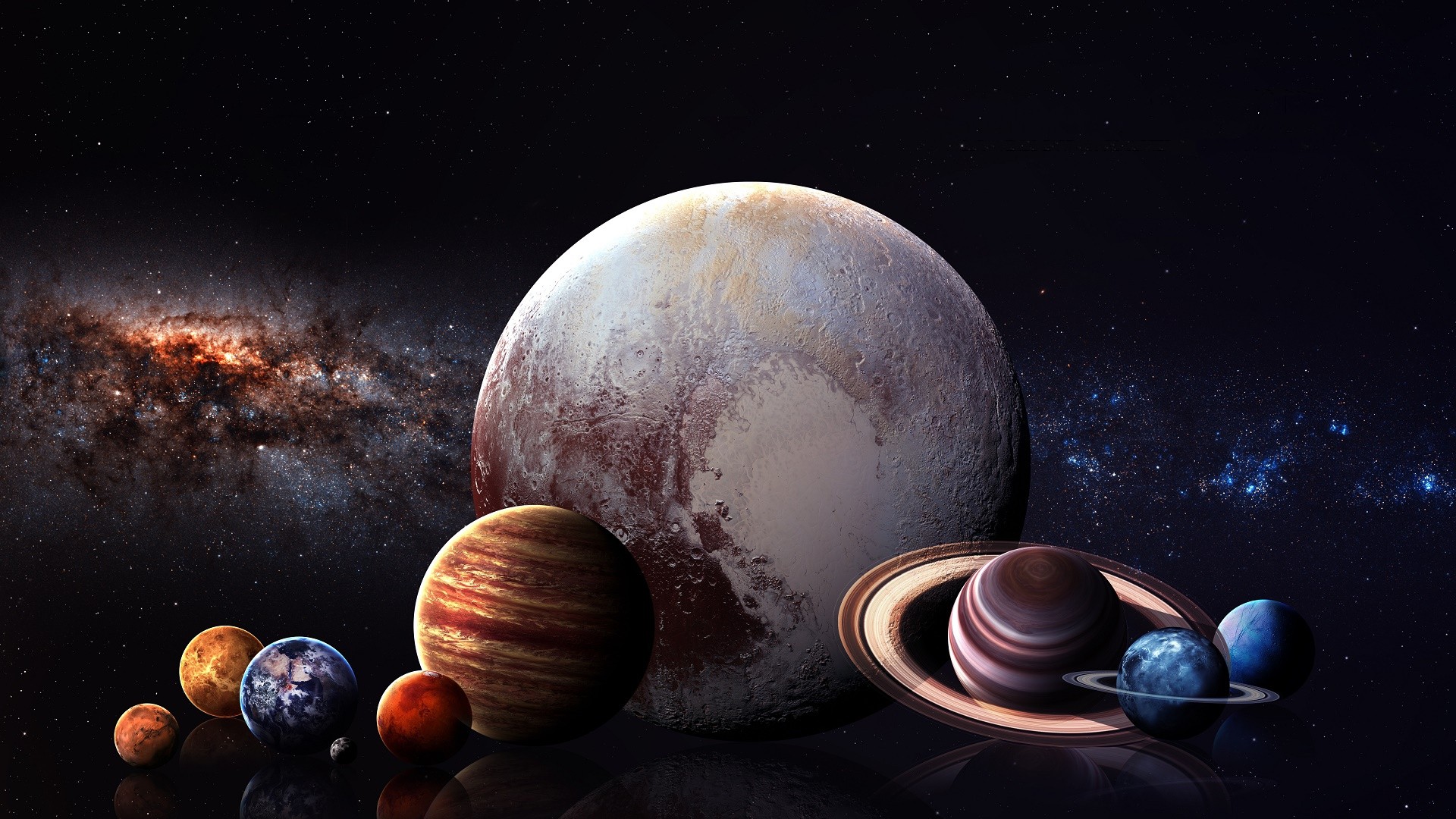 Download 1920x1080 Minimal Planets Meteorites Solar System