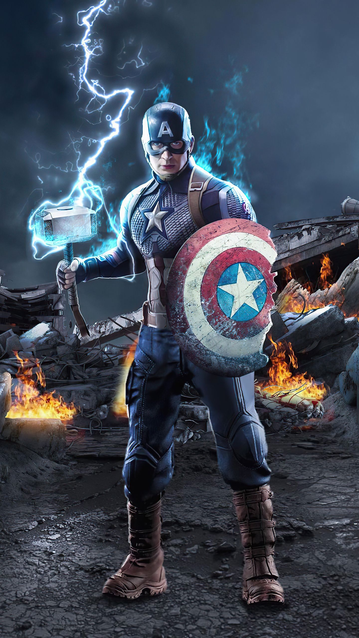 Captain America iOS 16 Depth Effect Wallpaper  riOSsetups