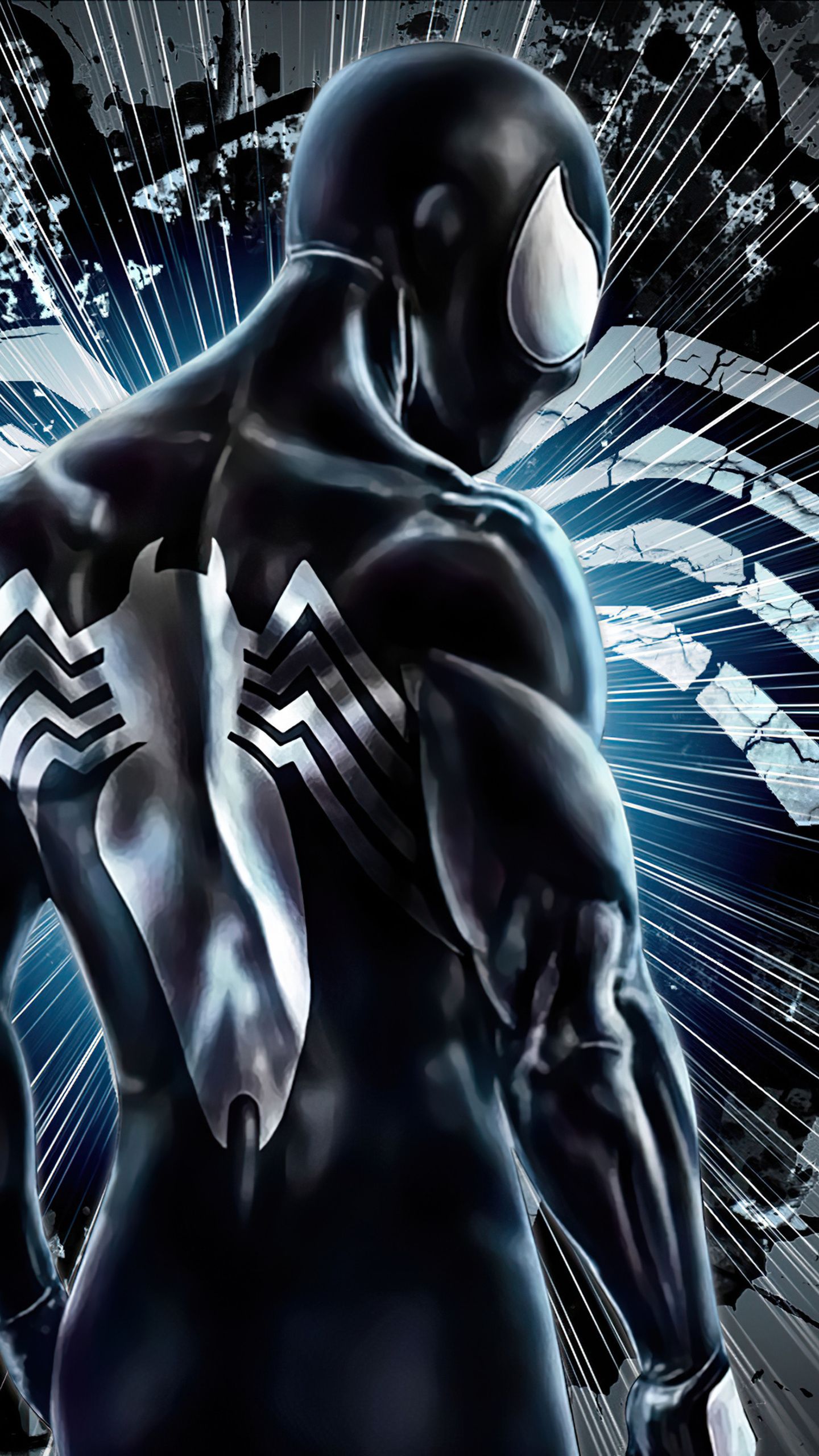 The Black Suit Spiderman Wallpaper
