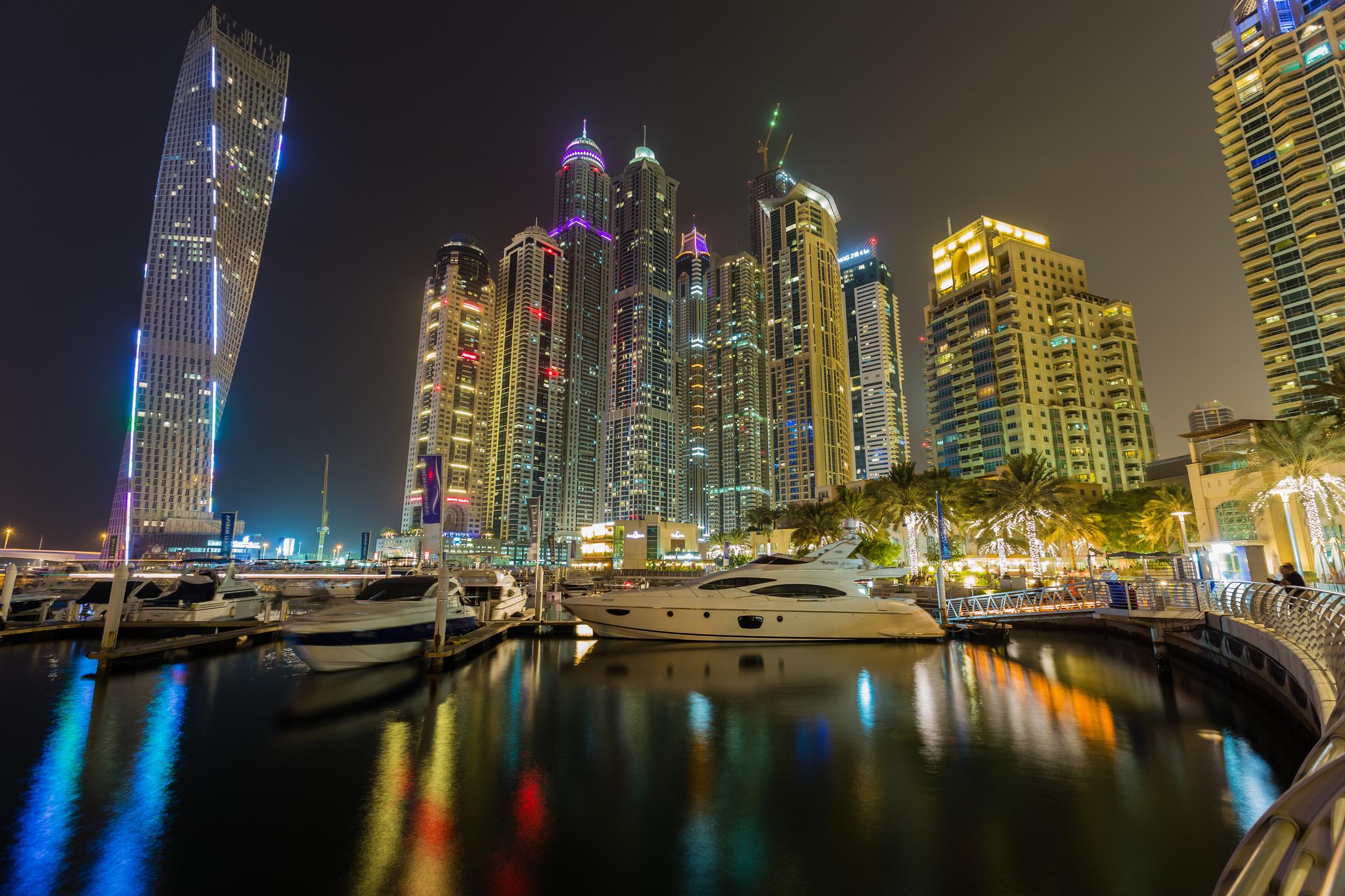 страны архитектура вечер свет Дубаи ОАЭ country architecture evening light Dubai UAE скачать