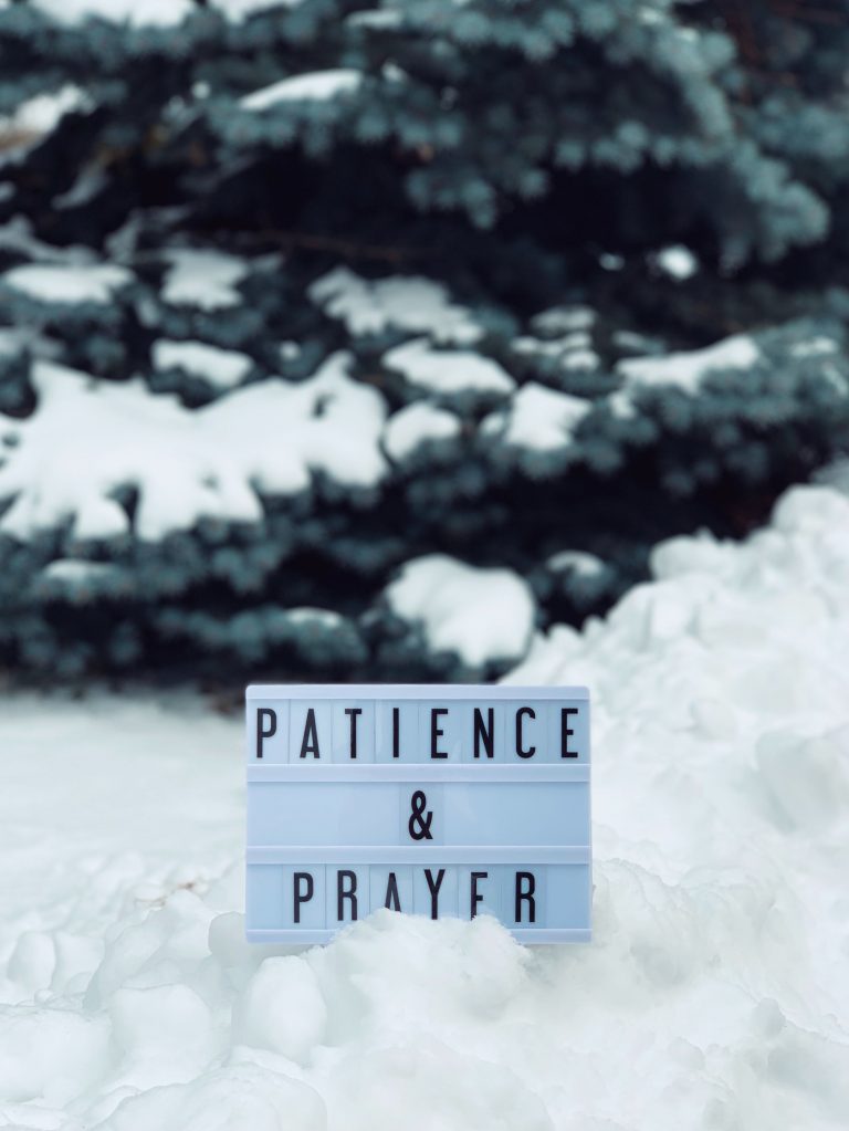 Patience and Prayer Wallpaper