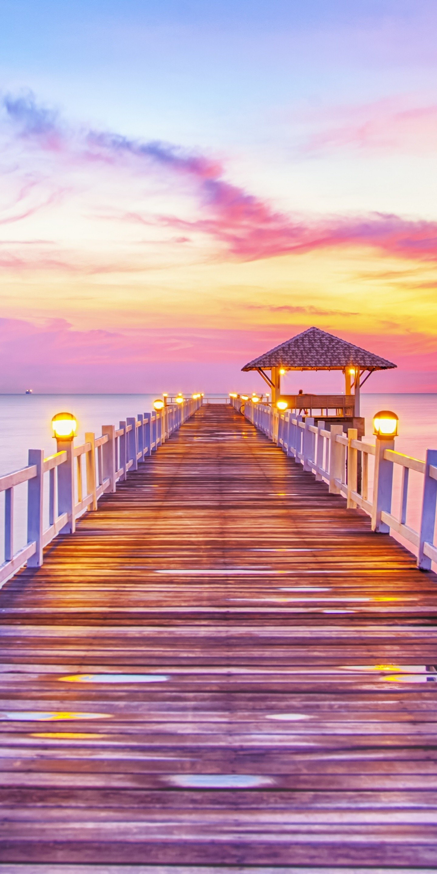 Sunset Sea Sun Landscape - 1440x2880