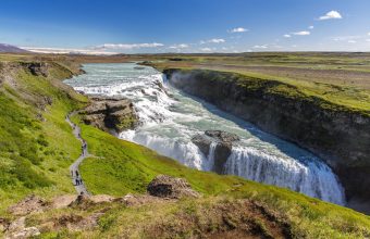 Gullfoss Beautiful Waterfall In Iceland HD Wallpaper 5120x3200 340x220