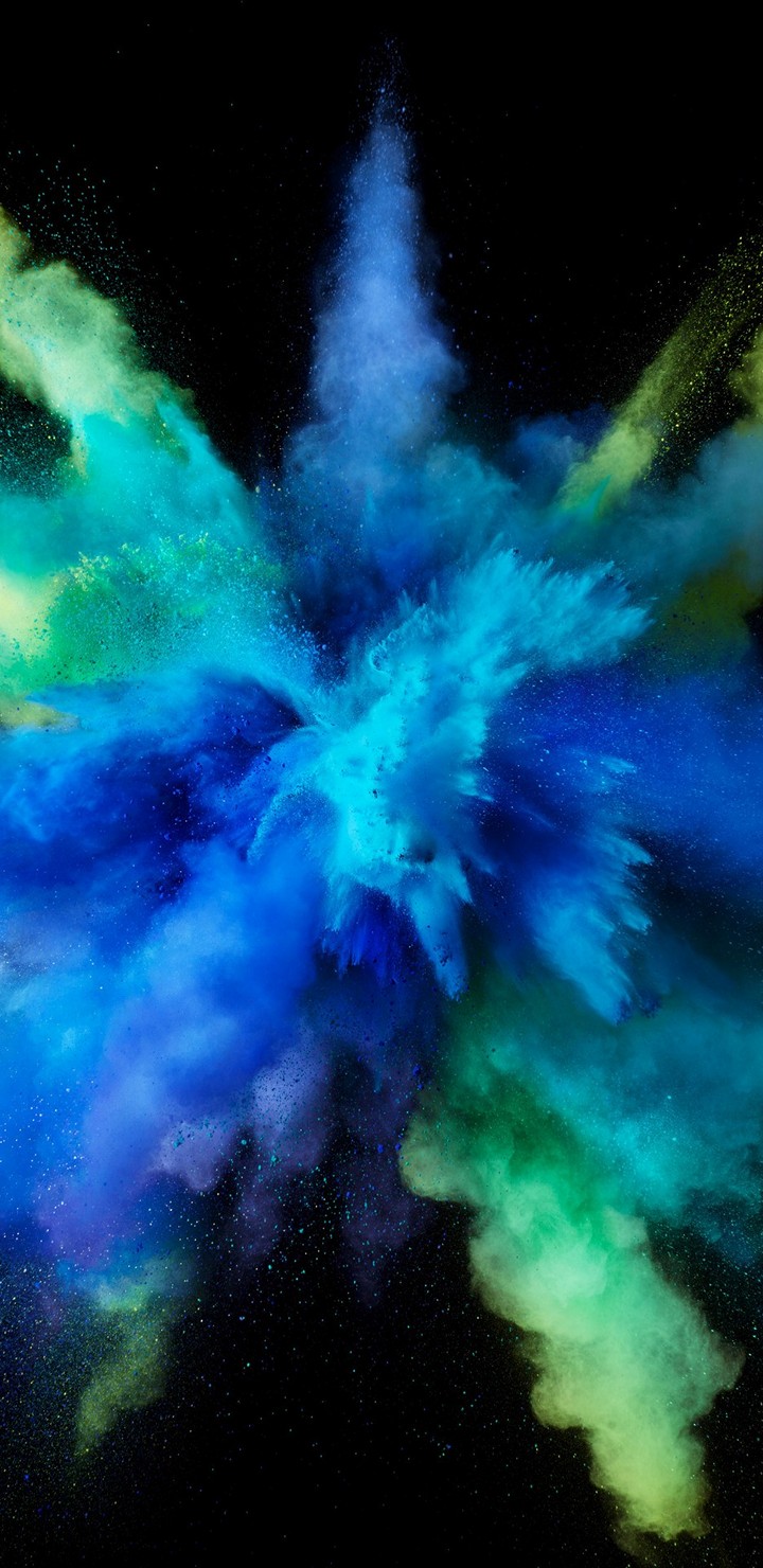 Mac Os Sierra Color Splash Blue Hd Wallpaper - [720x1480]