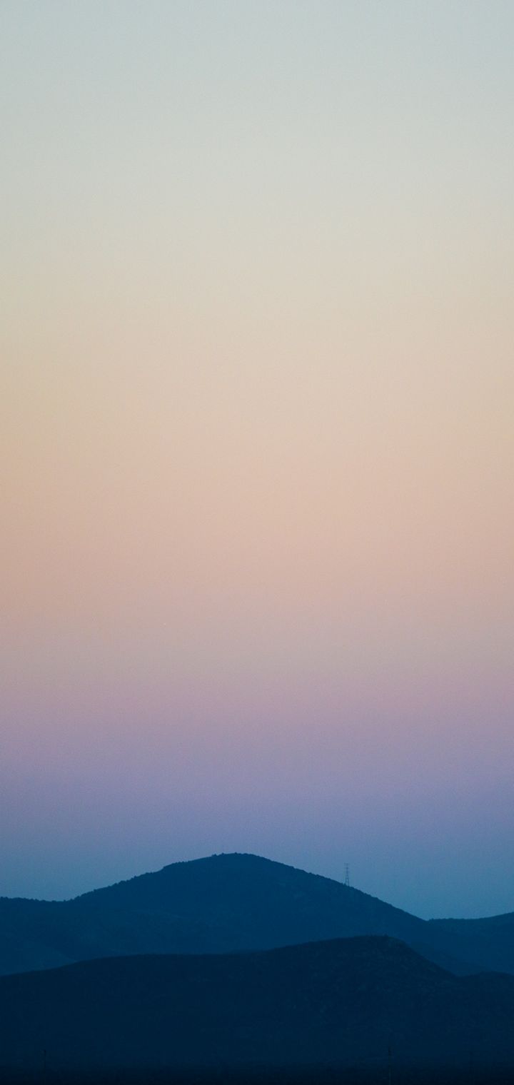 Mountains Sky Horizon Sunset Wallpaper 720x1520
