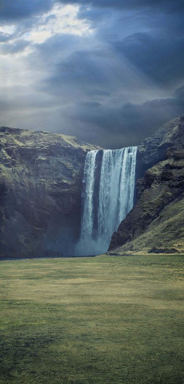 Waterfall Landscape Wallpaper 1080x2248 380x791