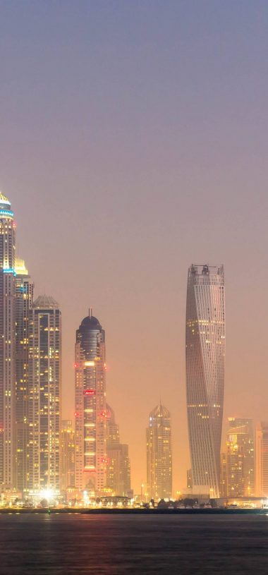Dubai Lights Wallpaper 1080x2316 380x815