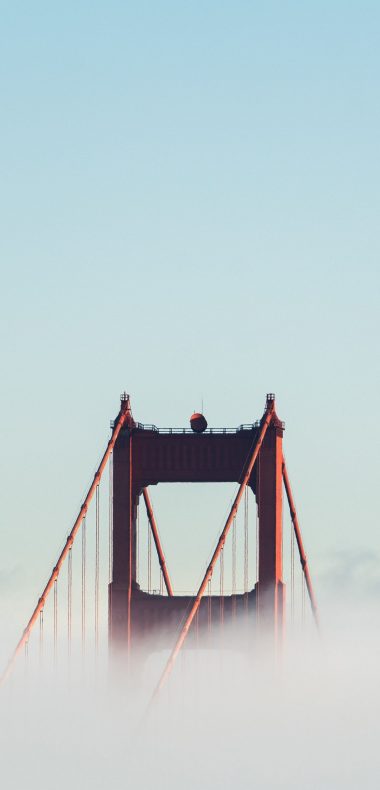 Bridge Touching The Sky. Wallpaper 1080x2244 380x790